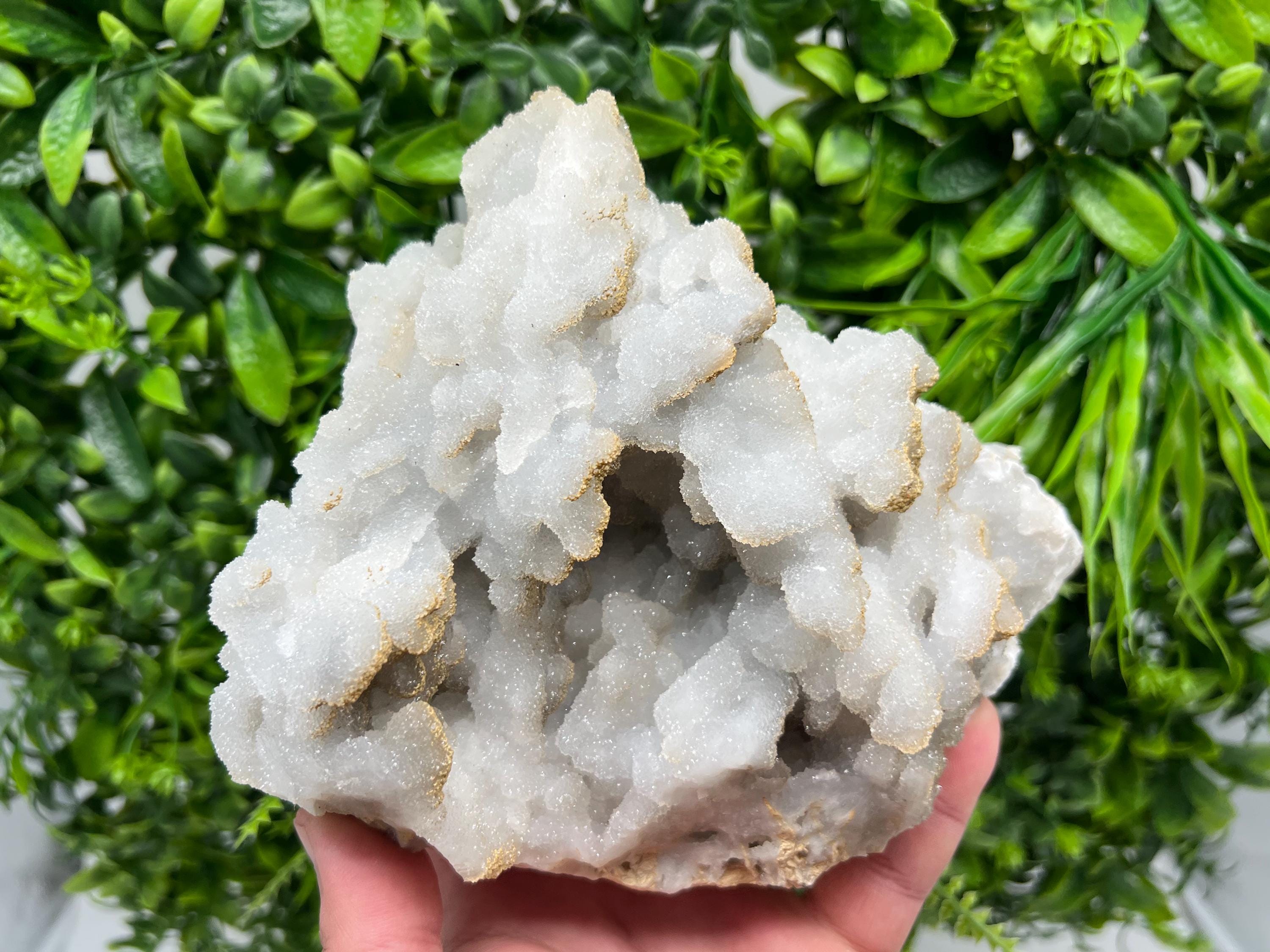 Quartz Chalcedony with Chlorite Inclusions: Deep Blue Mineral Decor
