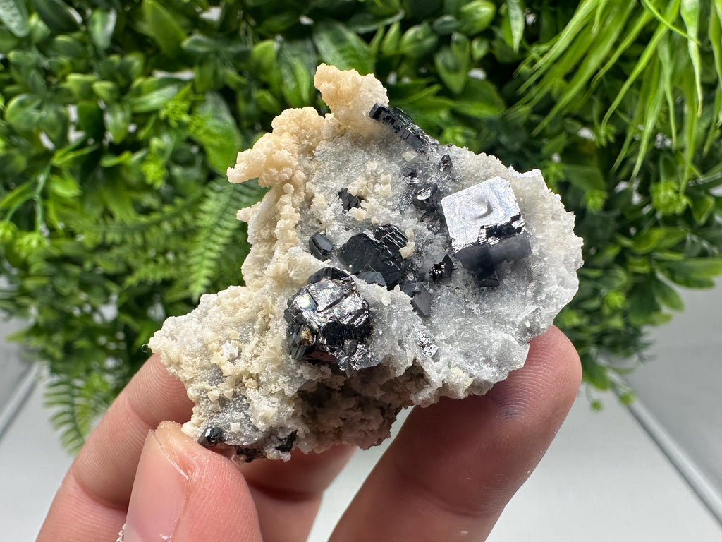 Collected Skeletal GALENA,Sphalerite,Quartz,Calcite from Krushev dol mine,Madan,Bulgaria,natural,collectible mineral specimen home decor