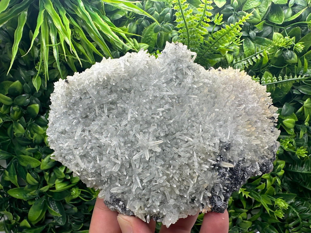 Chlorite Quartz with Hematite: Borieva Mine Crystal Decor (18/9/7 cm)