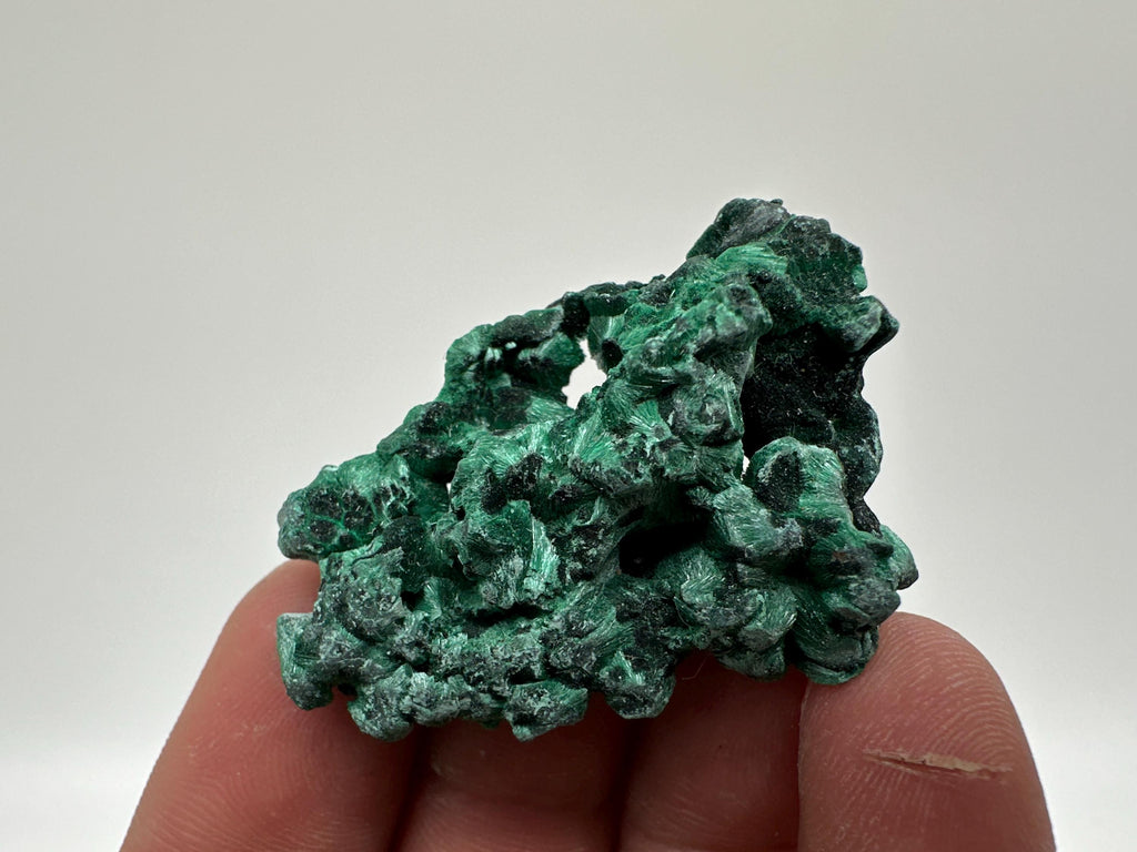 Polished Green Malachite Crystal, Congo Mineral Specimen