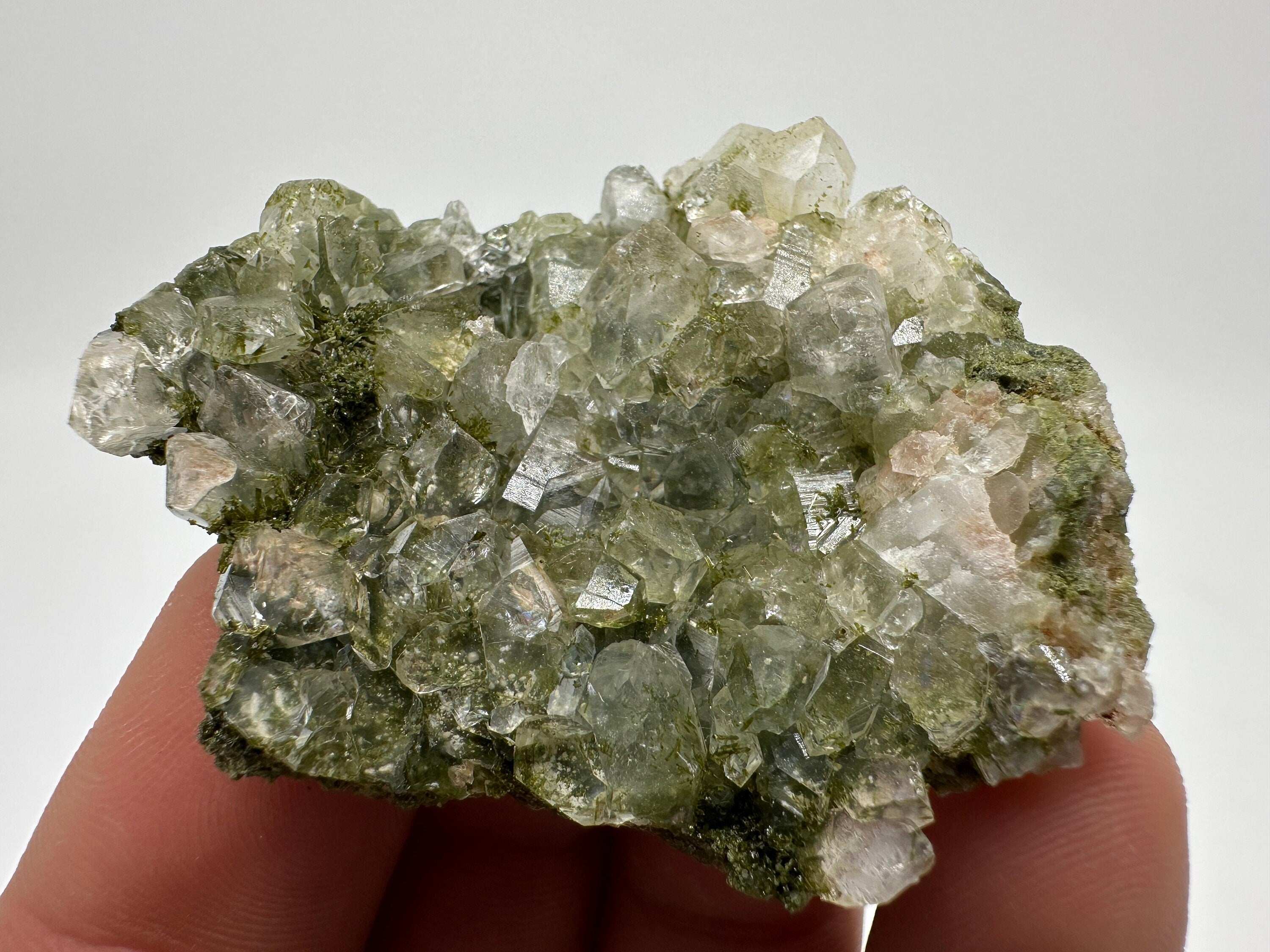 Rainbow Epidote with Quartz, Hakkari Turkey Mineral Specimen
