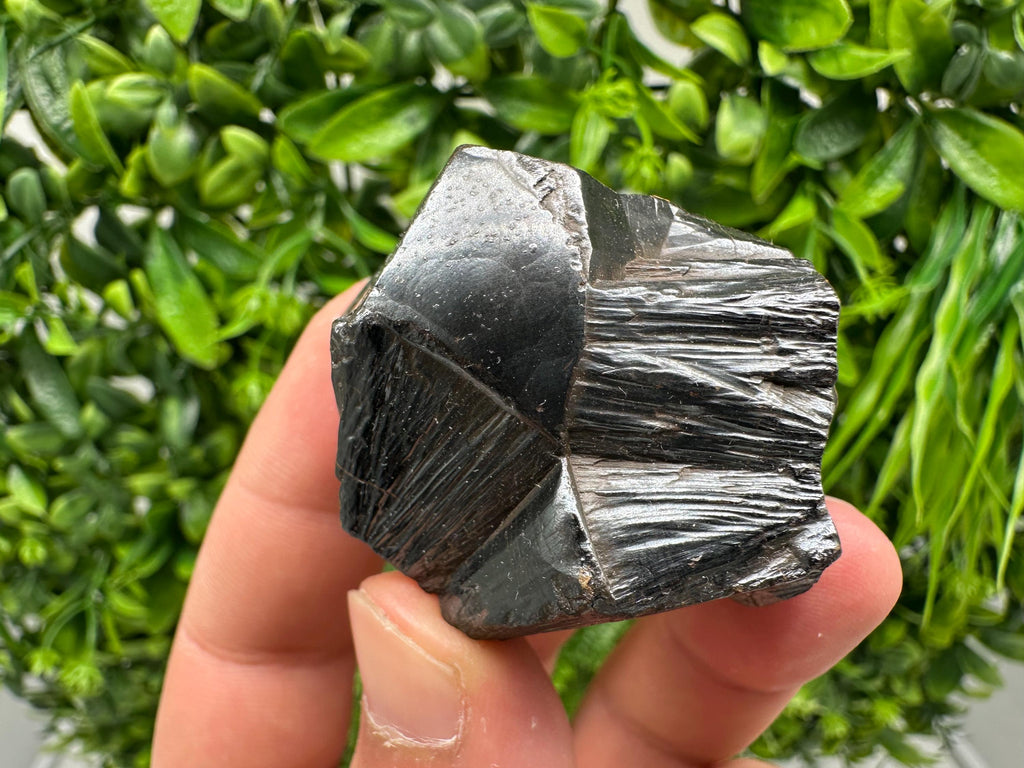 Botryoidal Black Hematite Specimen: Moroccan Crystal for Reiki Chakra