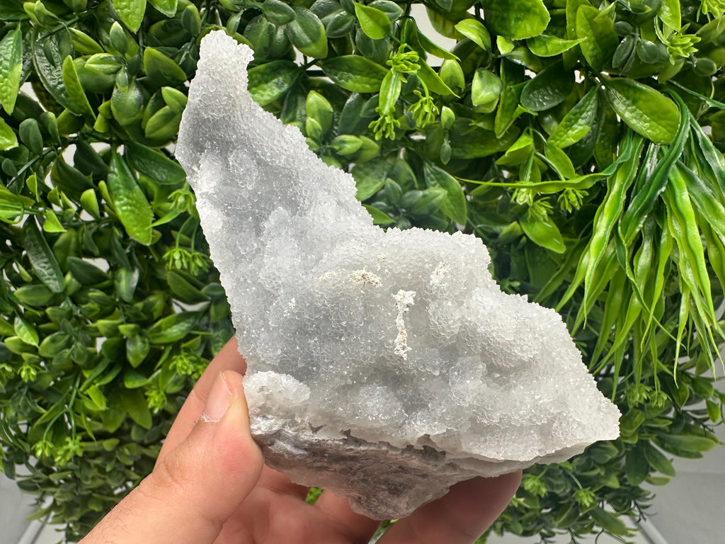 Chlorite Included Quartz Chalcedony Mineral Specimen, Bulgaria