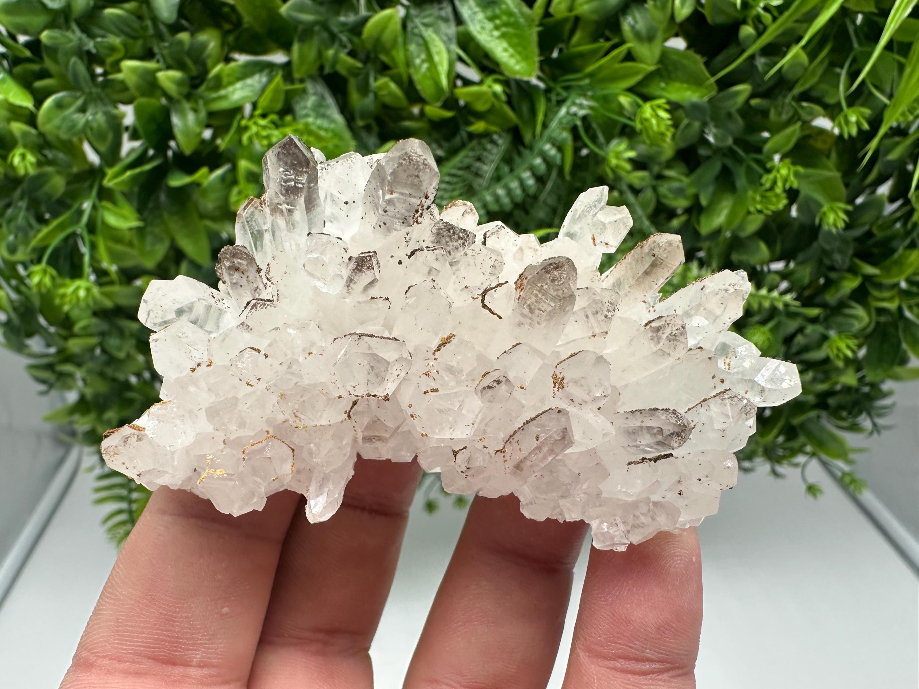 Transparent Quartz whit Siderite 9th September mine Bulgaria natural minerals souvenir crystal stone gift minerals collection rock