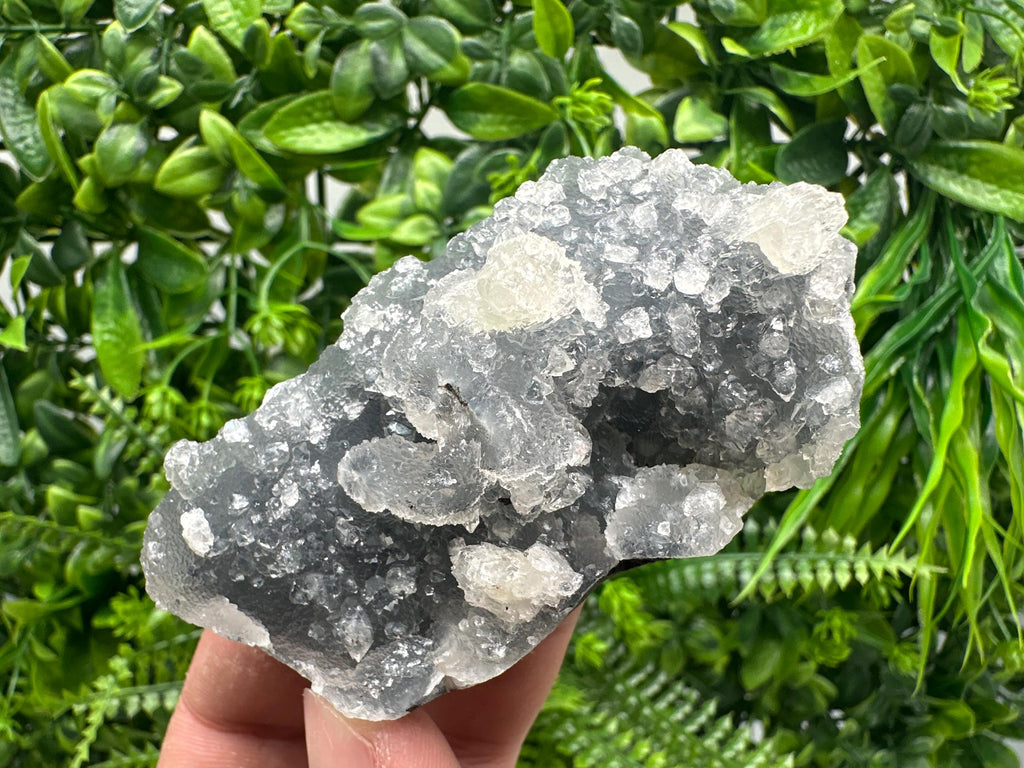 Apophyllite Stilbite on Chalcedony, India Crystal Specimen