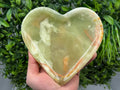 Hand Carved Onyx Heart Bowl – Decorative Stone Dish, Luxury Decor