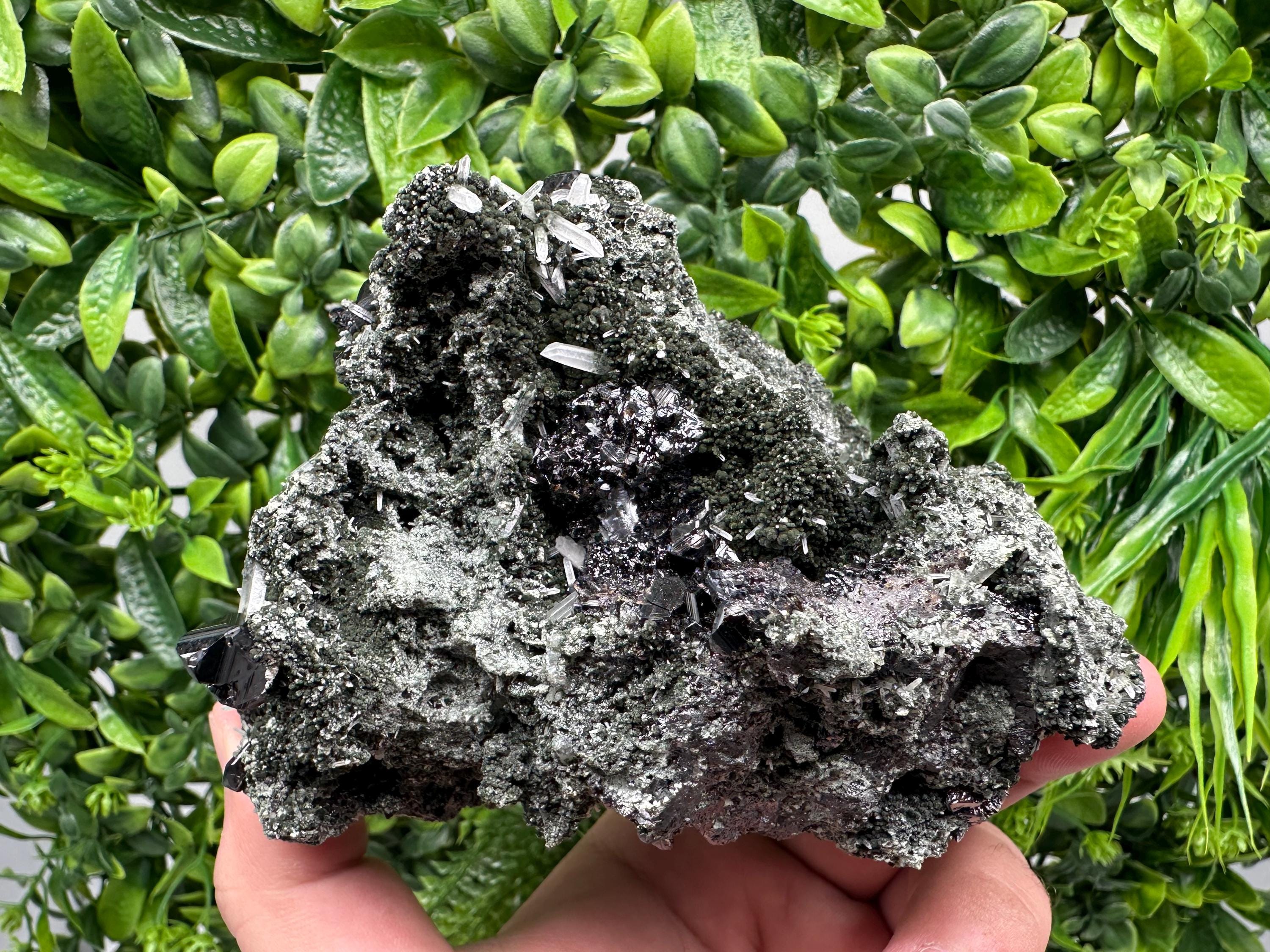 Stunning Mirror Galena,Sphalerite,Calcite from Borieva mine,Madan,Bulgaria,natural,collection mineral specimen,Home decor stone,Rare crystal