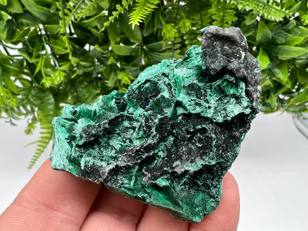 Polished Green Malachite Crystal Specimen from Congo