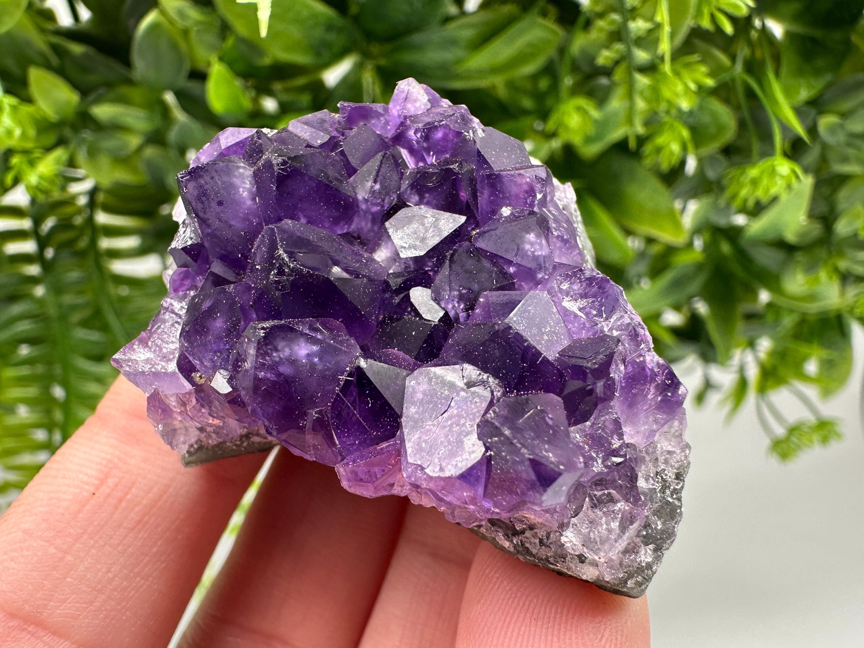 Uruguay Amethyst Crystal: Purple Quartz Home Decor, Energy Stone