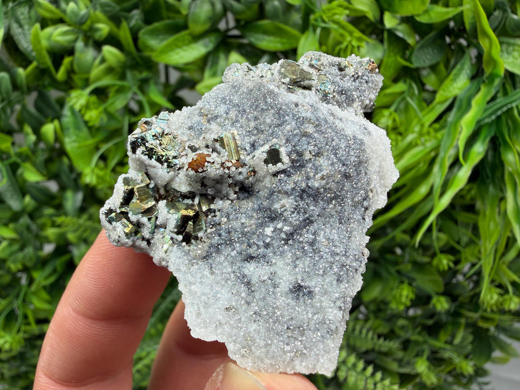 Pyrite Sphalerite Quartz Calcite Mineral Specimen, Krushev dol Mine