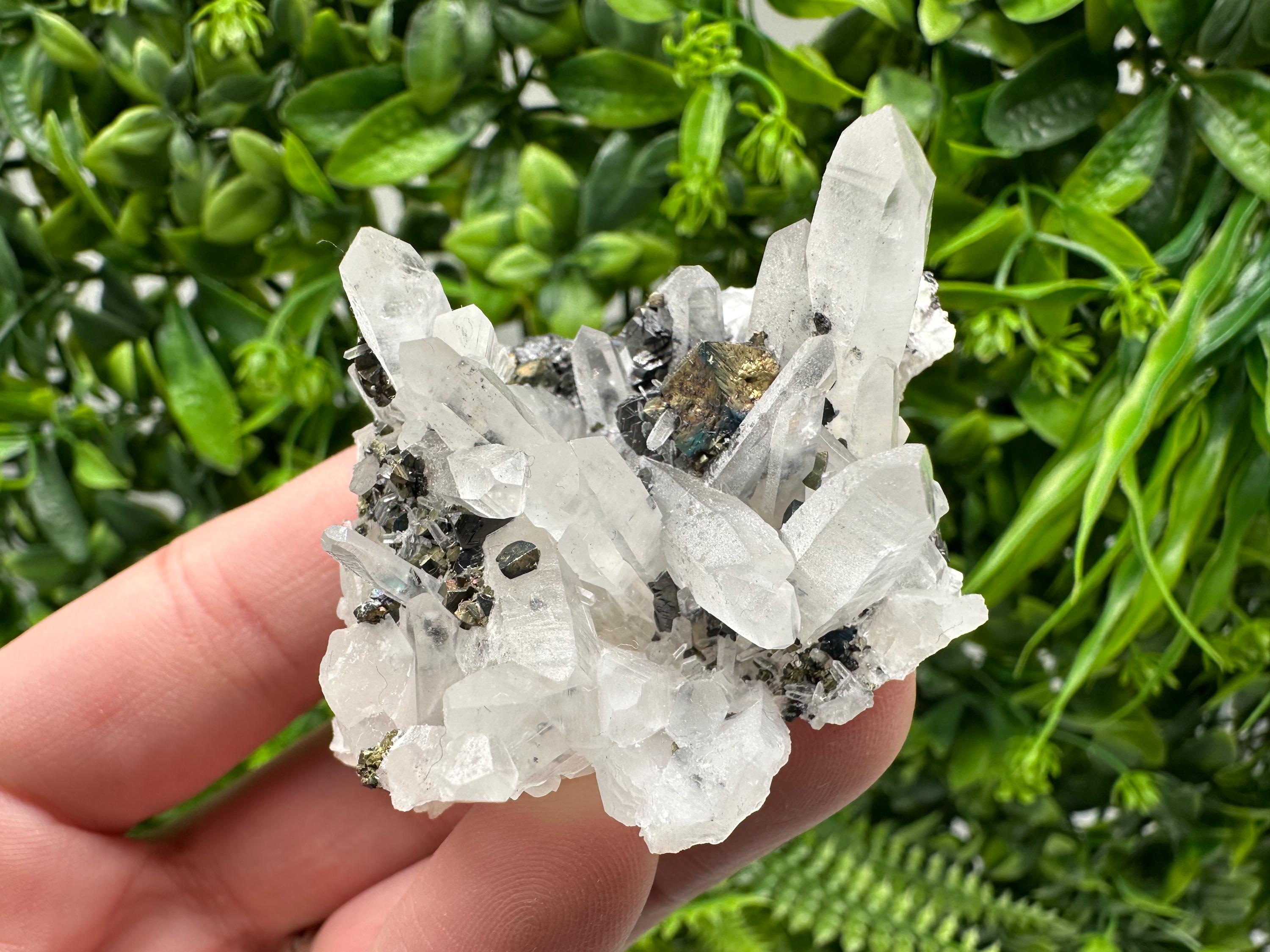 Wonderful Sphalerite Chalcopyrite on  Quartz whit Galena feom 9 th September mine,Bulgaria,natural,collection mineral specimen,gift