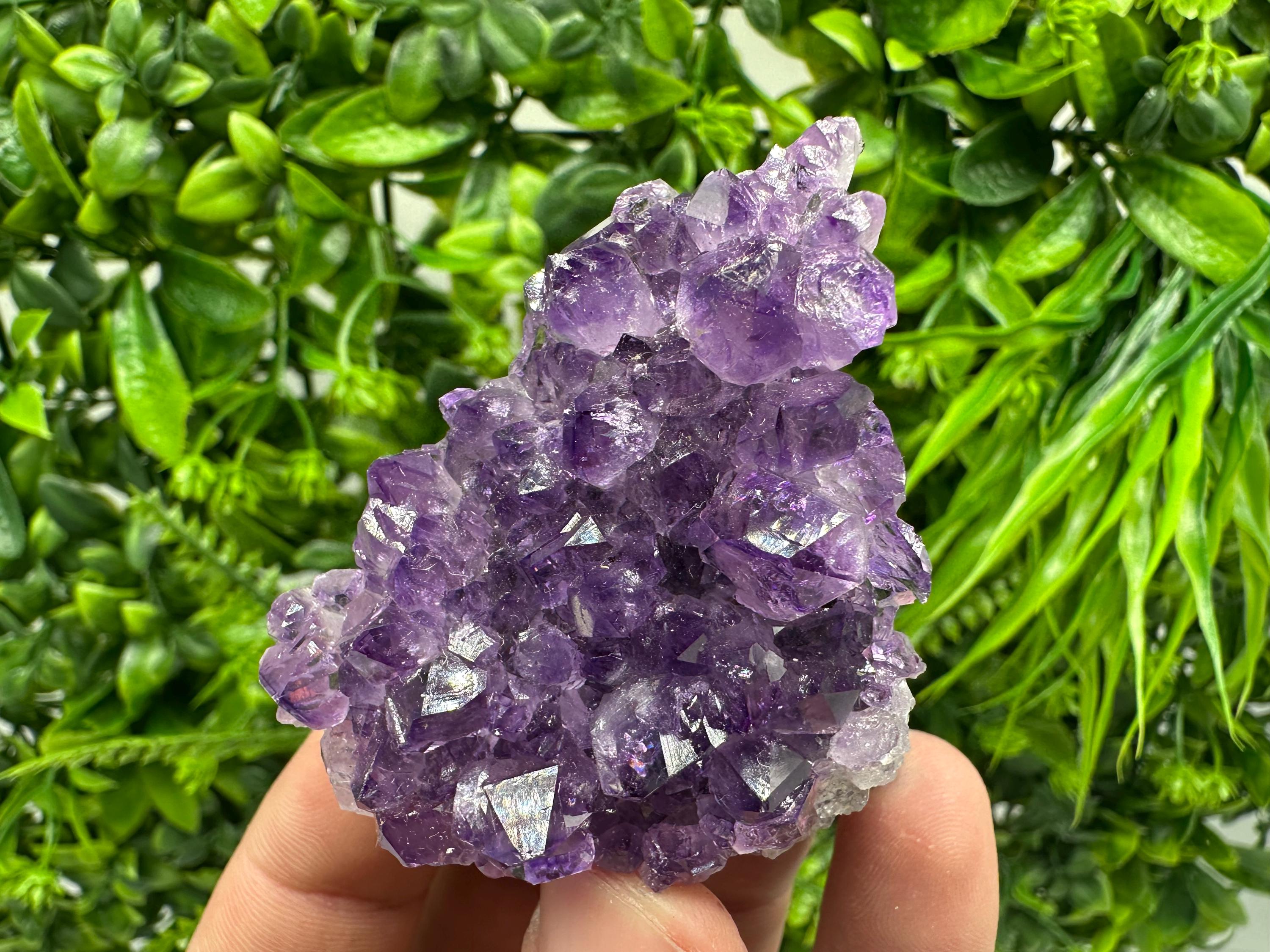 Uruguay Amethyst Cluster: Purple Quartz Crystal, Home Decor