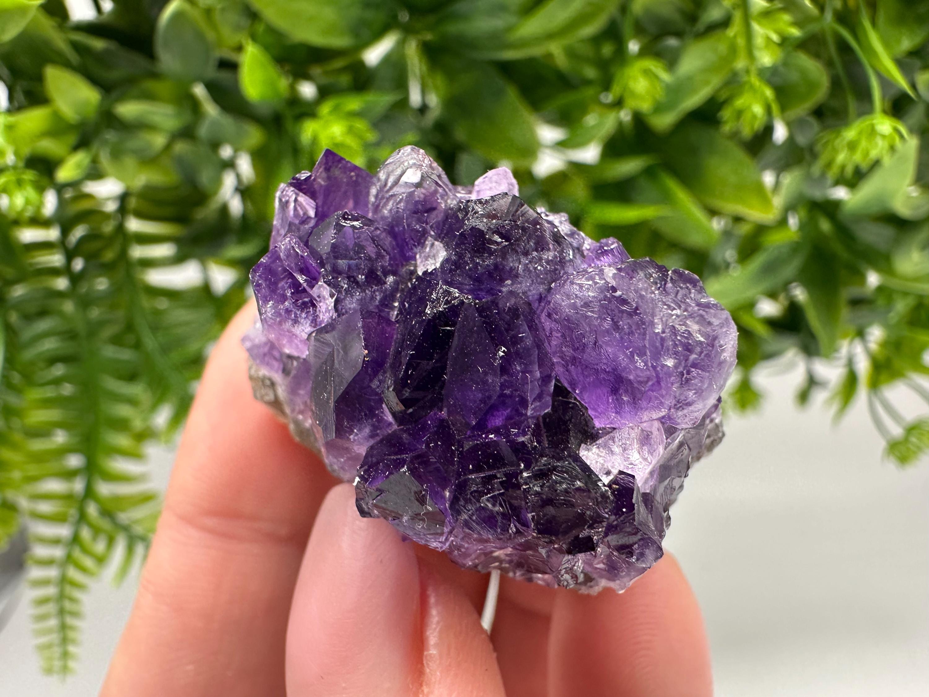 Uruguay Amethyst Crystal: Purple Quartz Home Decor, Energy Stone