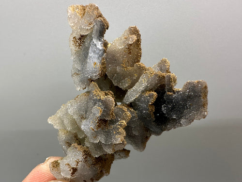 Chlorite Chalcedony Quartz Cluster, Madan Bulgaria Mineral Specimen