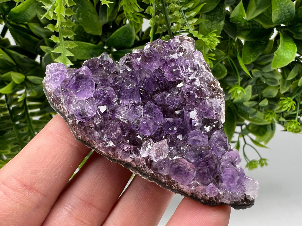 Uruguay Amethyst Cluster: Purple Crystal Home Decor, Energy Stone
