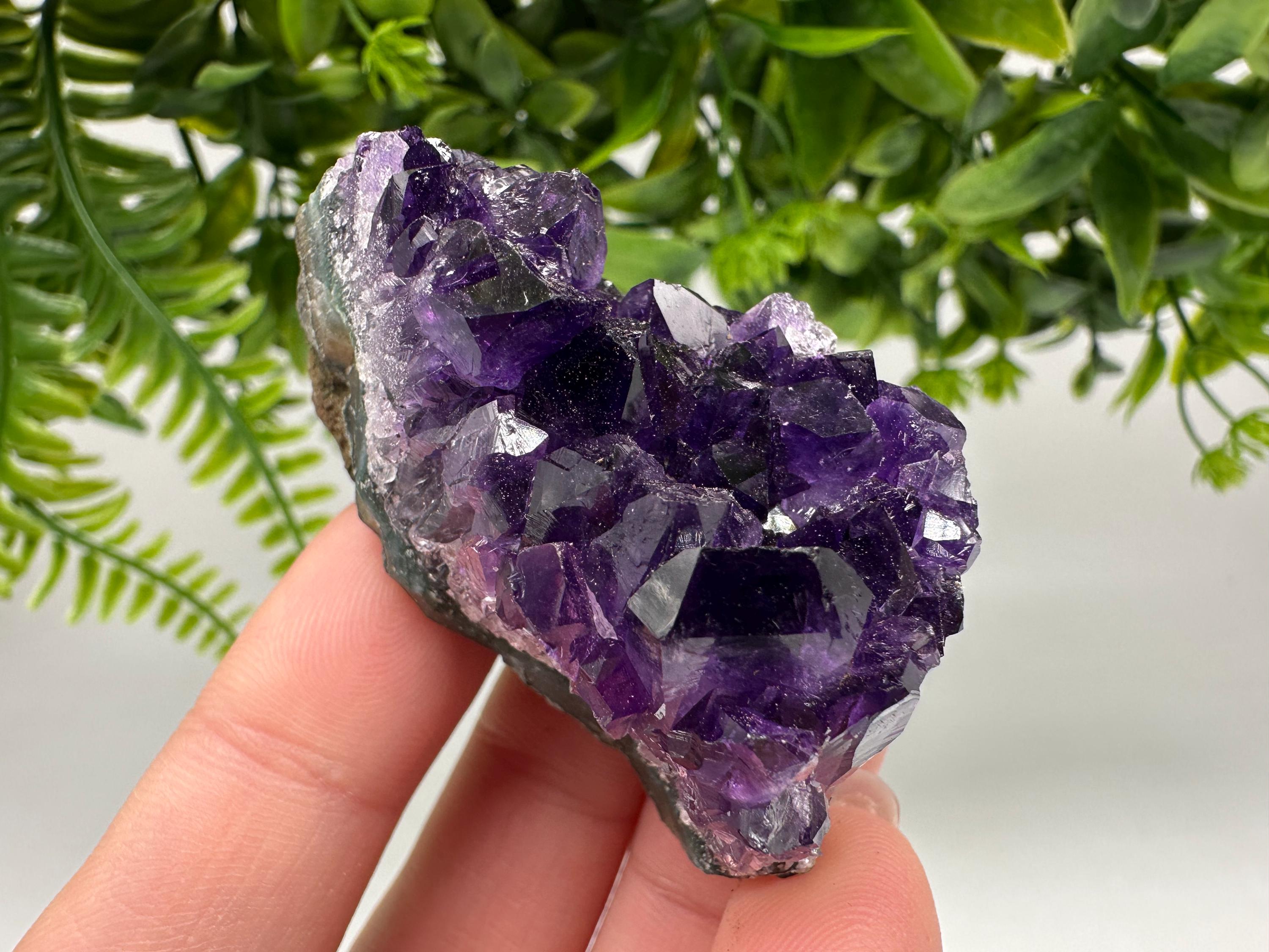Uruguay Amethyst Crystal: Purple Quartz Home Decor, Energy Stone
