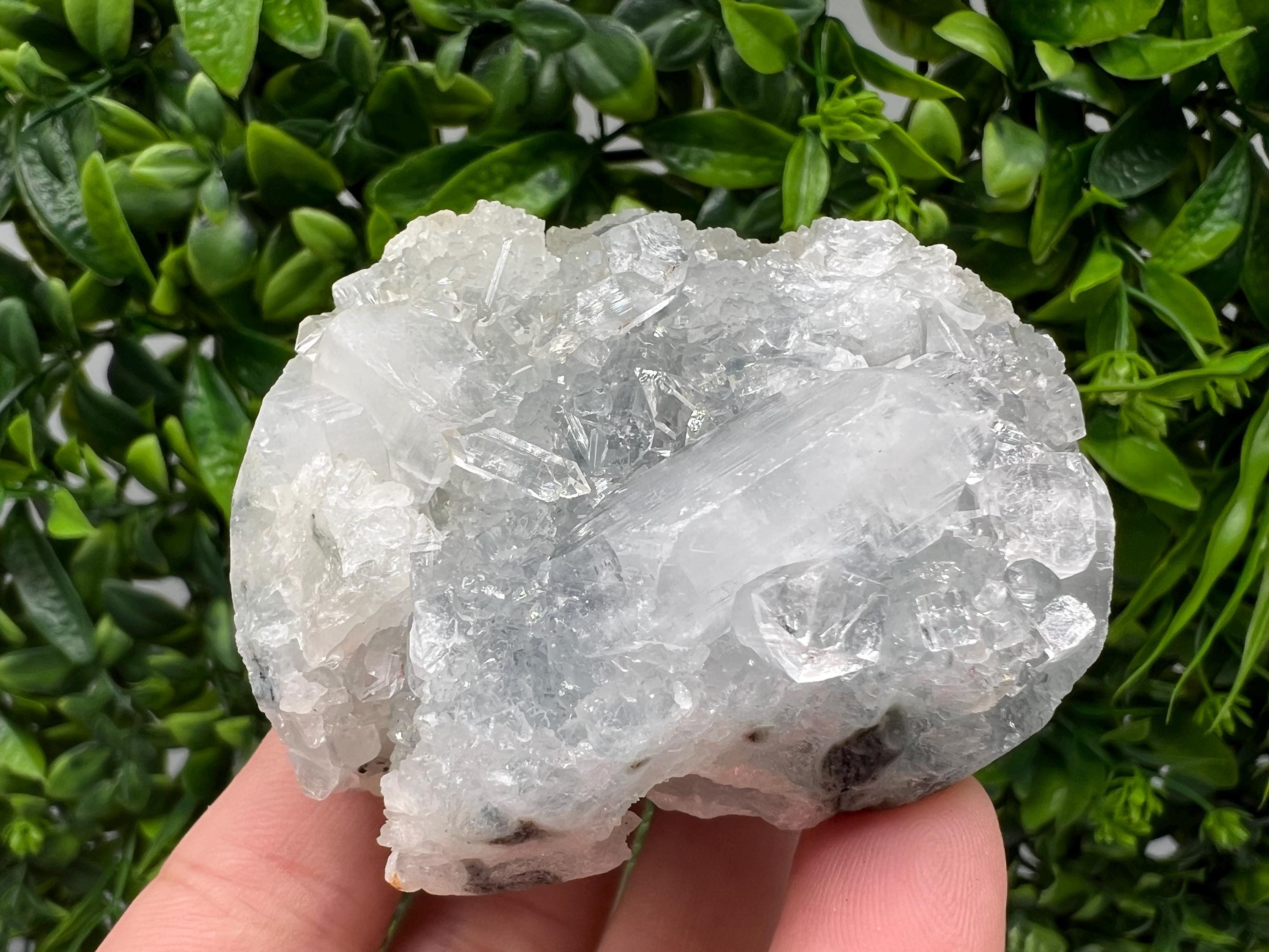 STUNNING Transparent Apophyllite on Chalcedony,natural, collection minerals specimen,India Minerals,Crystal, Stone Mineral Specimens India