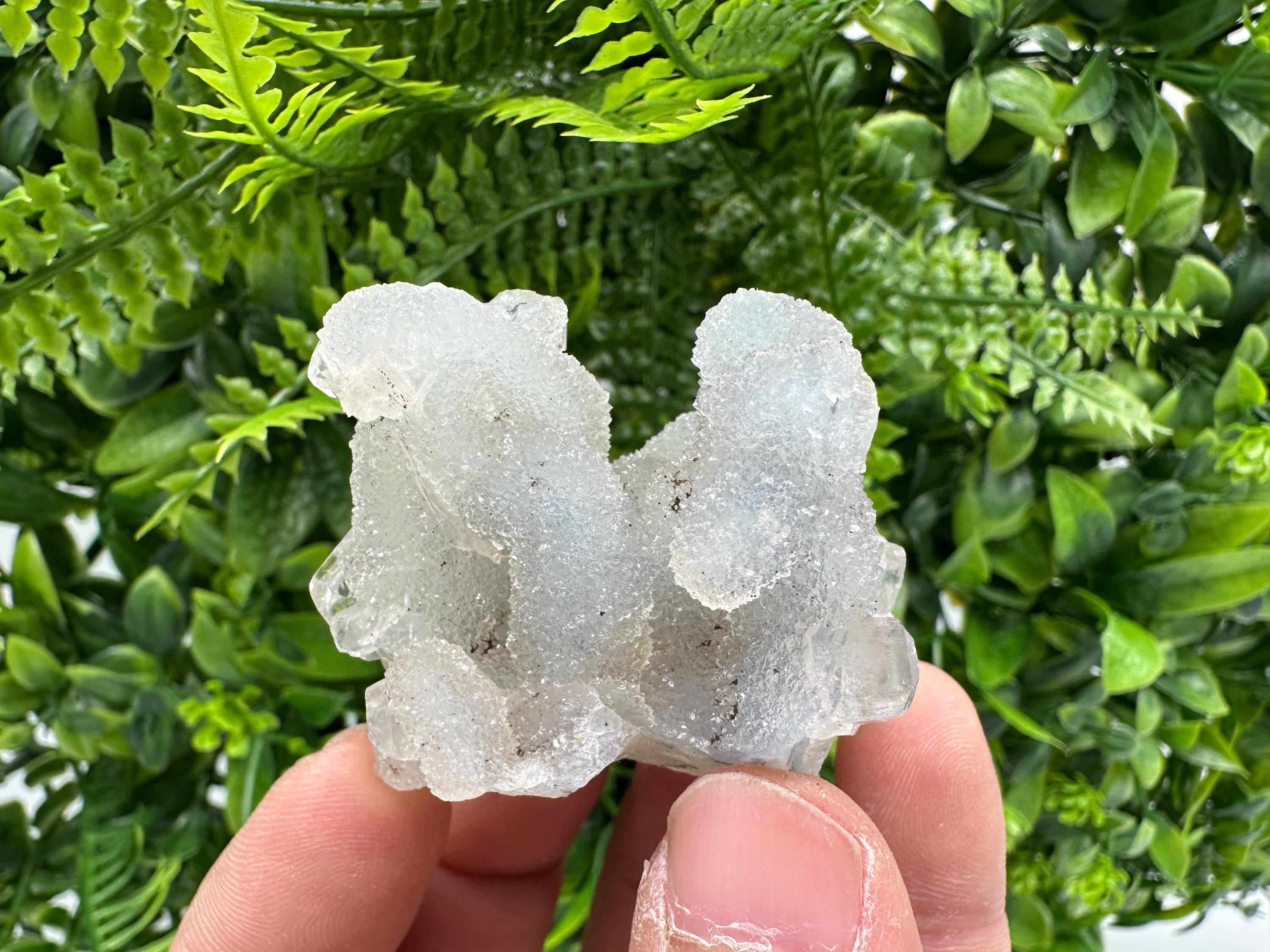 Natural Chalcedony Specimen: India Crystal Mineral, Home Decor