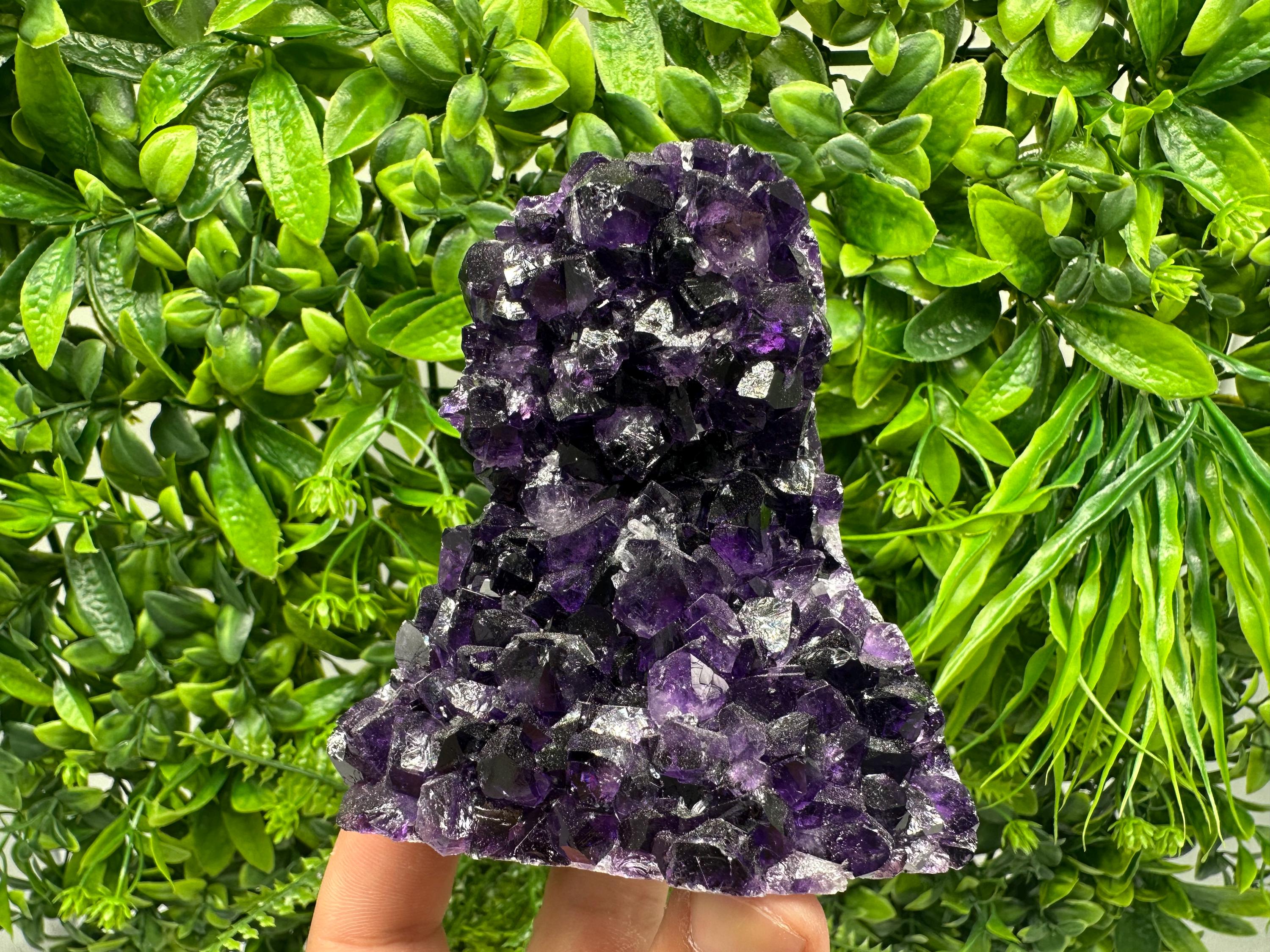 Uruguay Amethyst Crystal: Purple Quartz Home Decor, Energy Stone