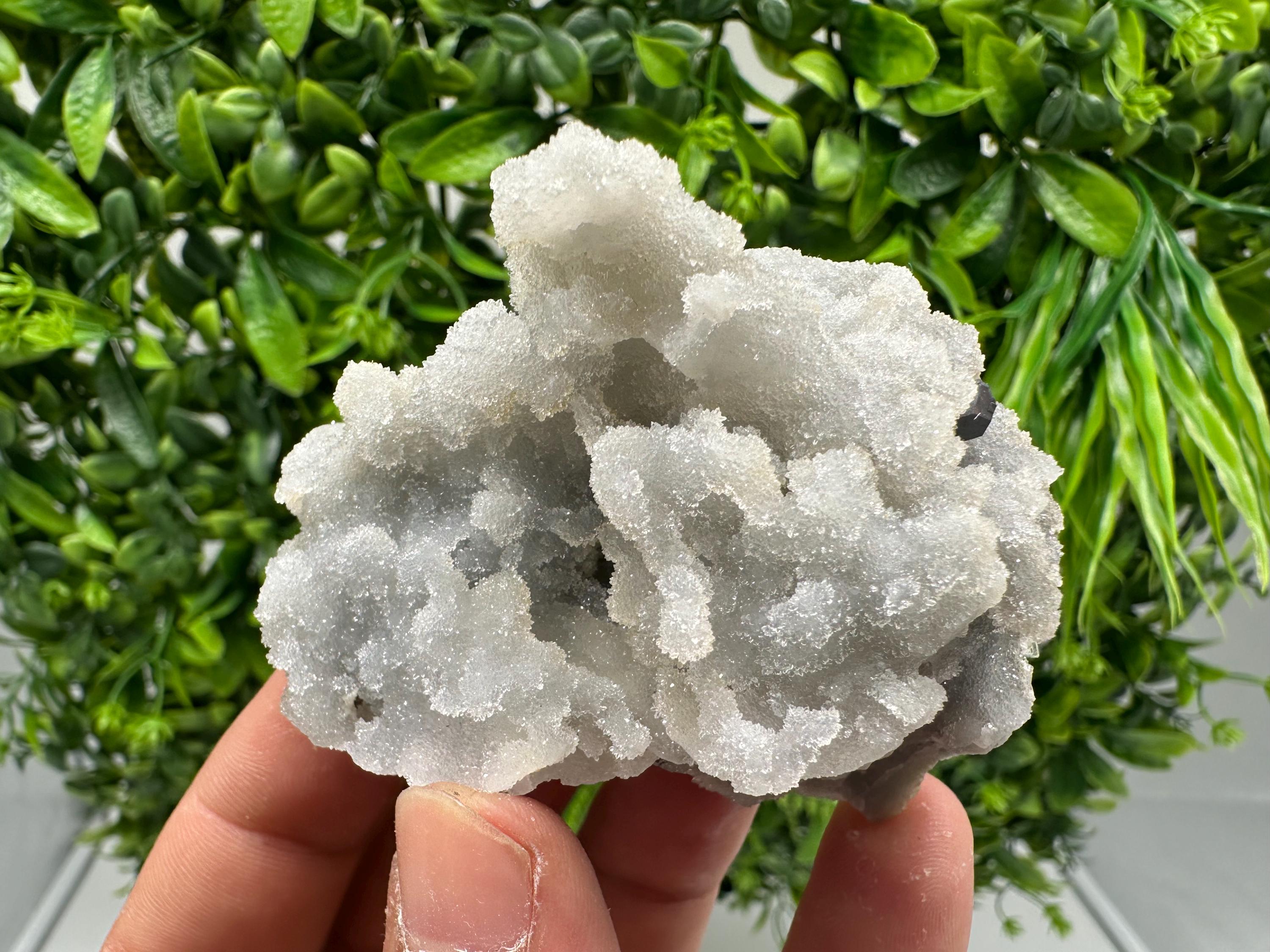 Galena on Chalcedony Mineral Specimen, Krushev dol Mine, Bulgaria