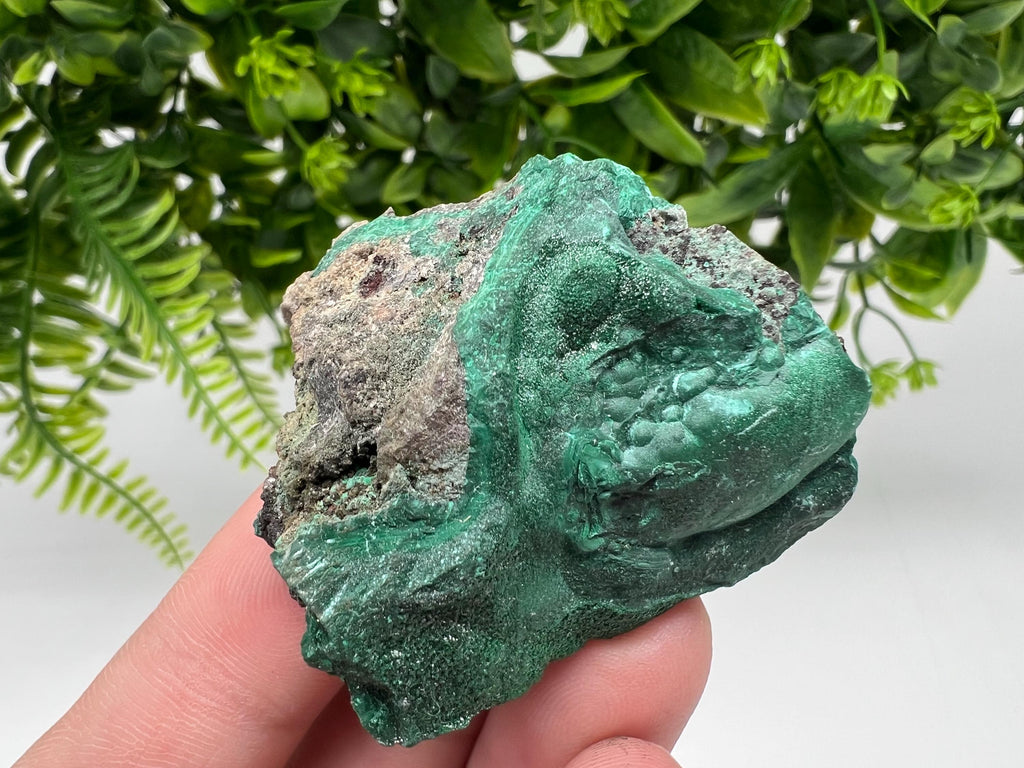 Green Polished Malachite Crystal, Congo Minerals, Chakra Stone