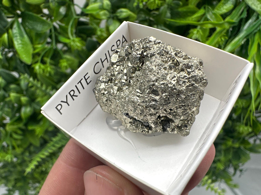Peruvian Pyrite Cube, Natural Shiny Mineral Specimen, Home Decor Stone