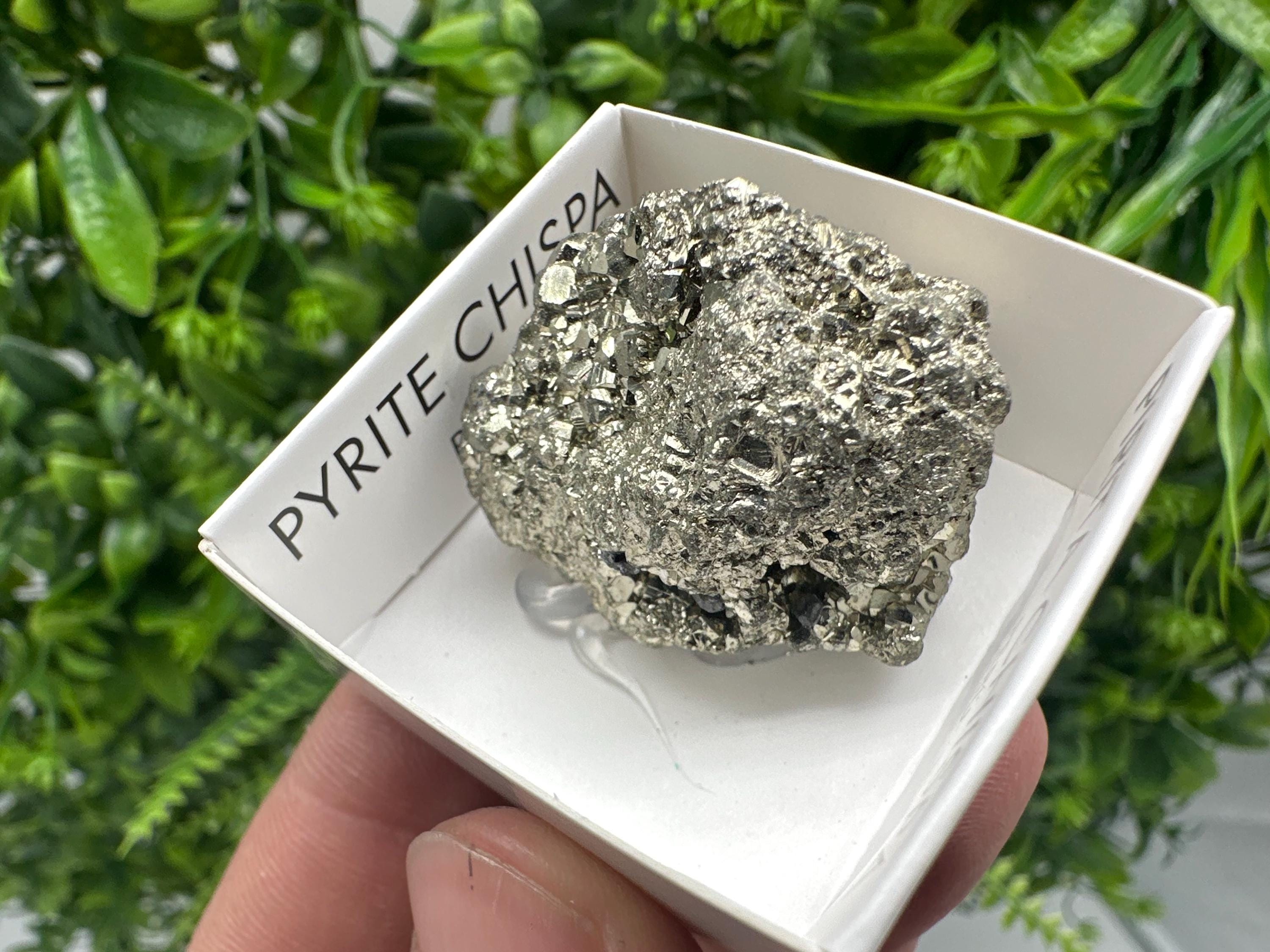 Peruvian Pyrite Cube, Natural Shiny Mineral Specimen, Home Decor Stone