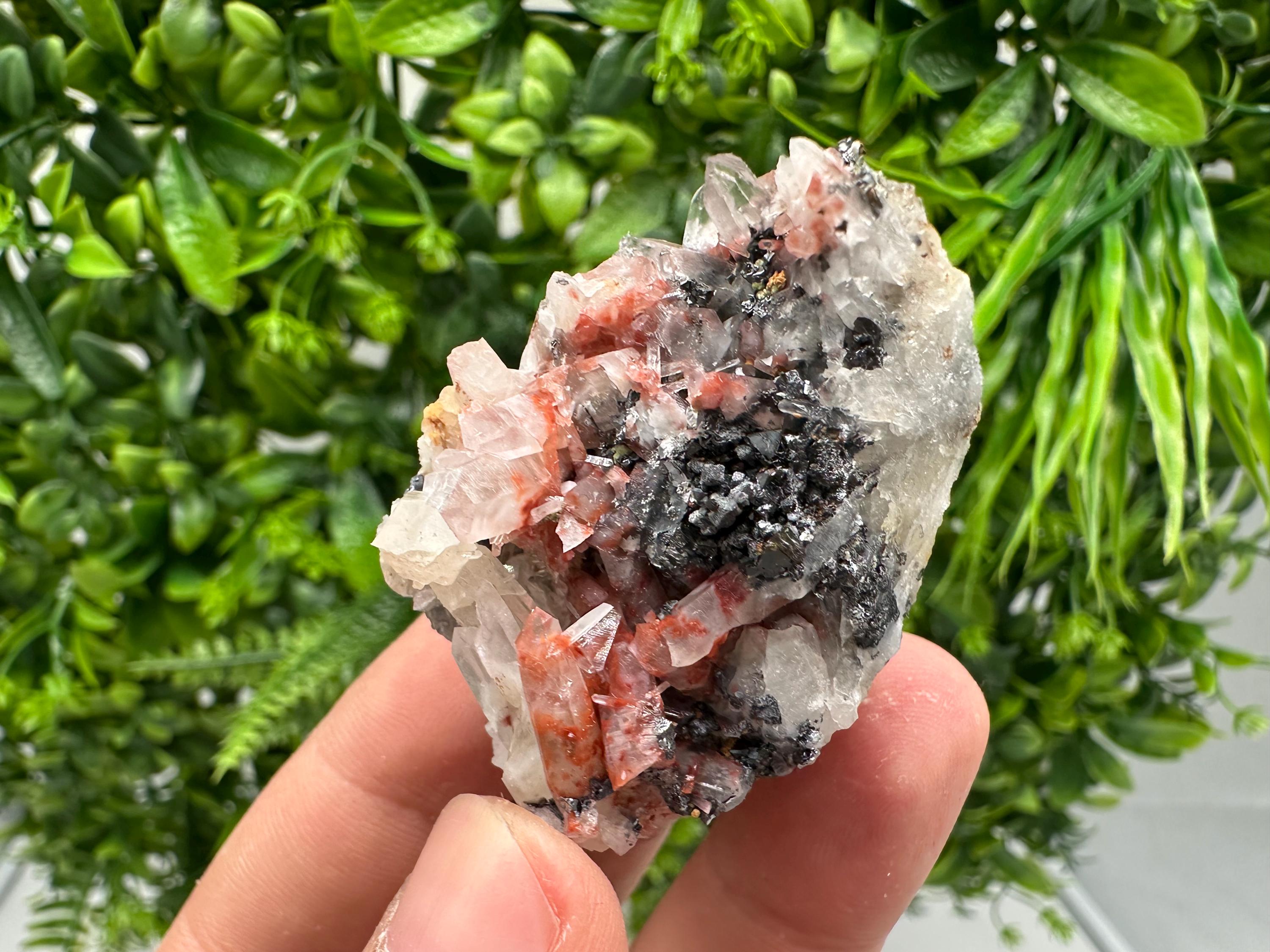 Quartz with Hematite & Iron Oxide: Collectible Mineral Specimen, 9th September Mine