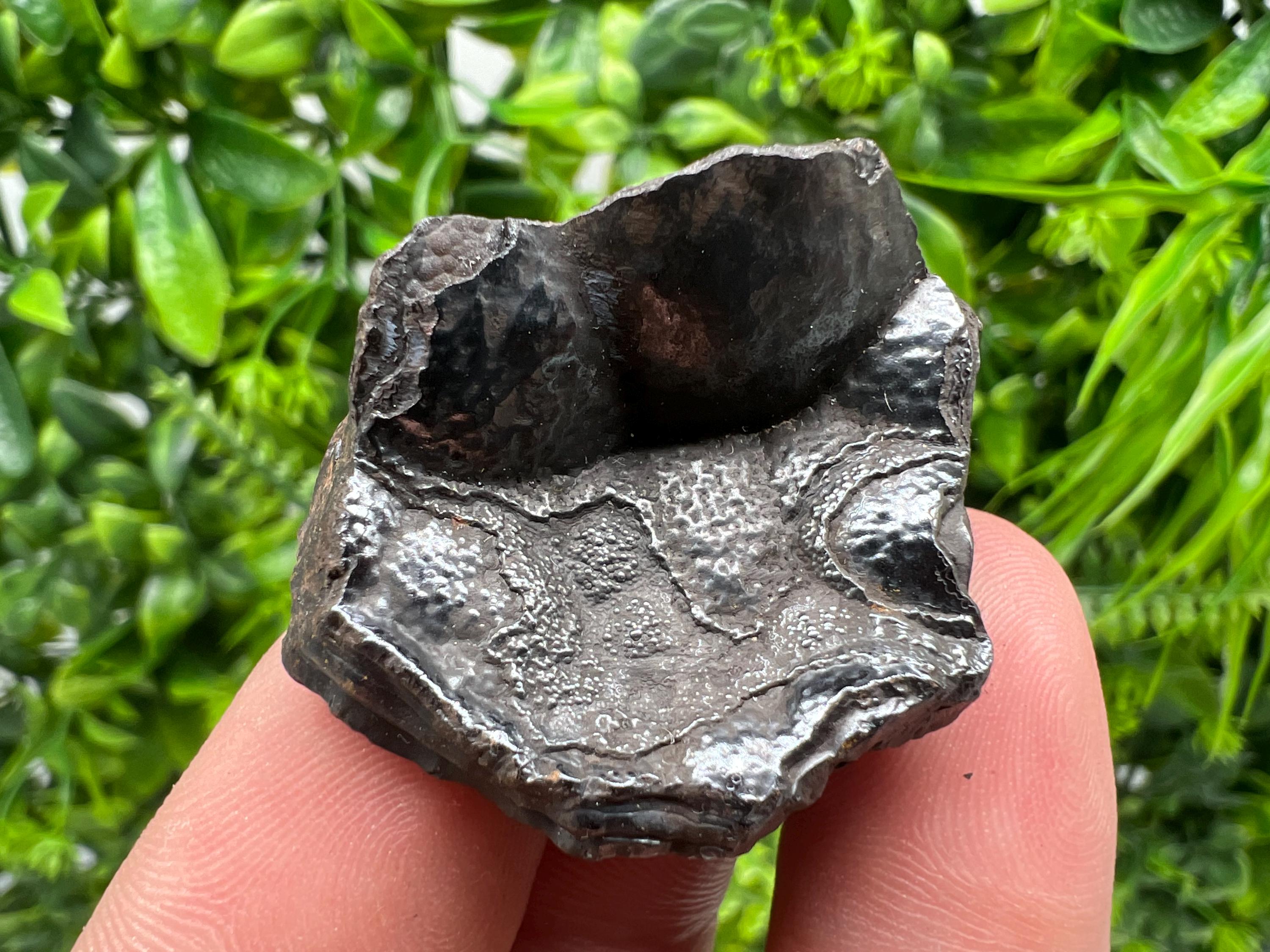 Moroccan Black Botryoidal Hematite Specimen: Chakra Reiki Crystal