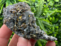 Red Pyrite on Green Quartz with Sphalerite, Borieva Mine Mineral Specimen