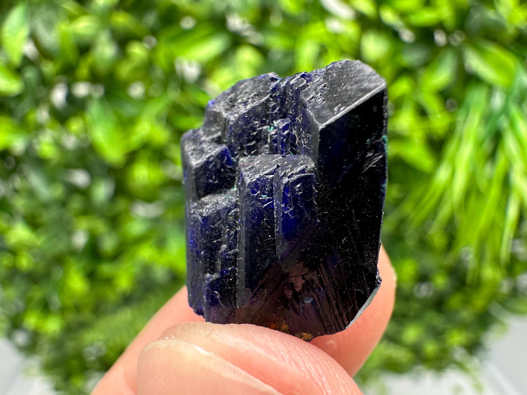 Crystallized Azurite-Kerrouchen,Morocco-Blue Azurite Specimen-High Quality Blue Azurite-Azurite Mineral Specimen, gemmy,lustrous of Azurite