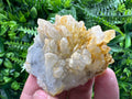 Quartz Crystal Cluster with Limonite – Mineral Specimen