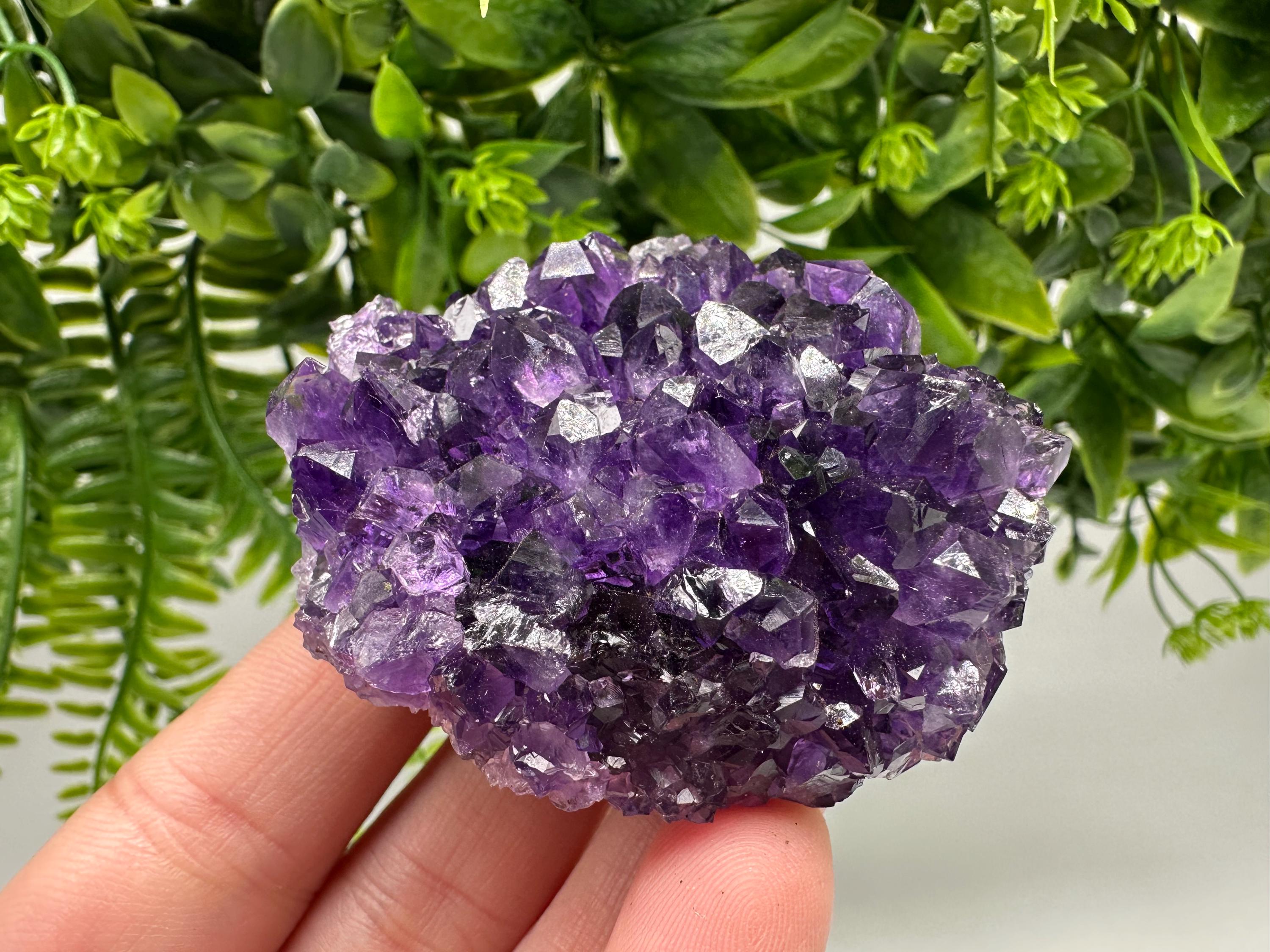 Uruguay Amethyst Crystal: Purple Quartz Home Decor, Energy Stone