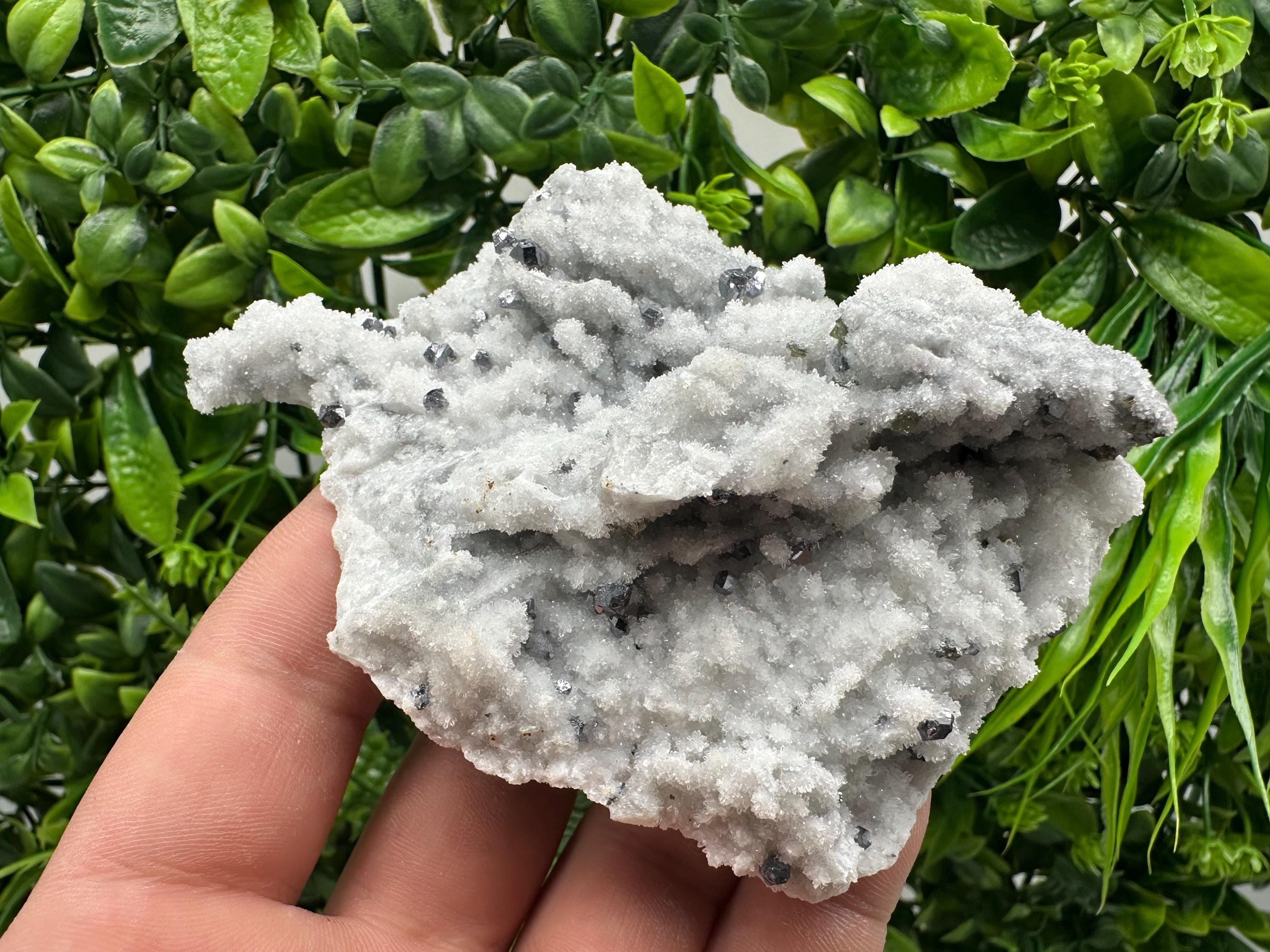 Mirror Galena on Chalcedony, Krushev dol Mine Mineral Specimen