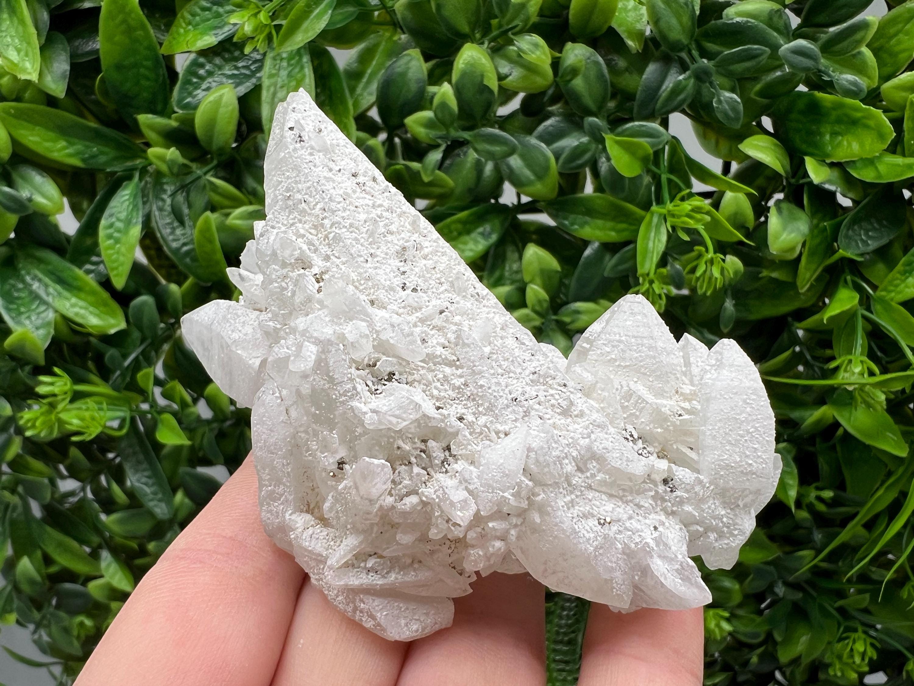 Wonderful Transparent Quartz whit Pyrite,from Krushev dol mine,Bulgaria,natural minerals,collection crystal,home decor stone,gift,quartz cls