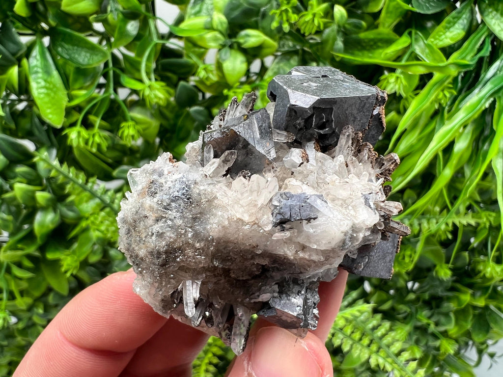 Stunning Galena,Sphalerite on Quartz whit Siderite from 9 th September mine,Madan,Bulgaria,Natural,collectible mineral specimen,home decor