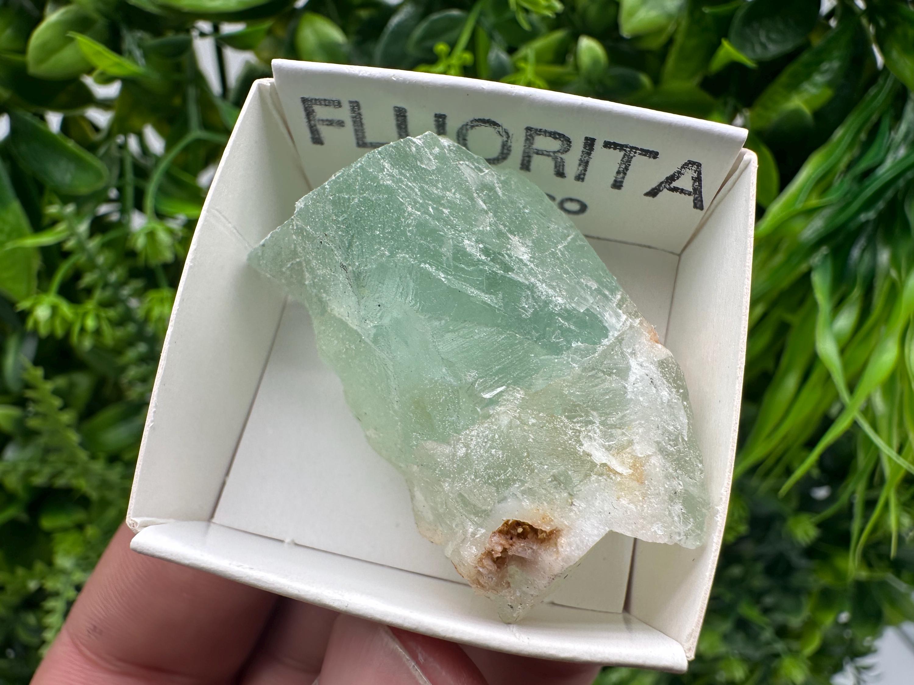 Rare Rainbow Fluorite Cube: Raw Mexican Crystal, Meditation Stone