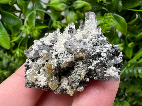 Chlorite Epidote Quartz Mineral Specimen, Bulgaria Home Decor Stone
