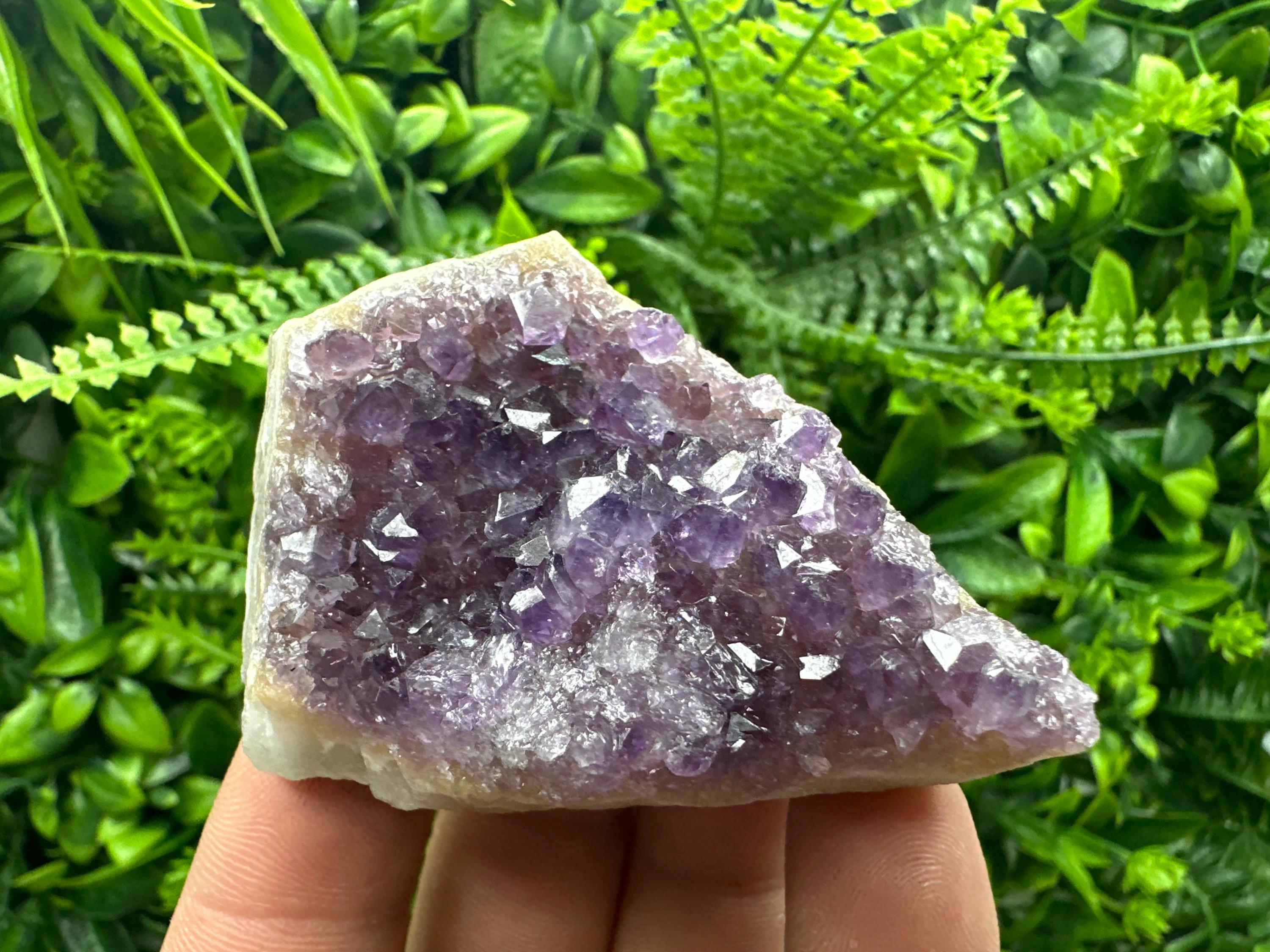 Purple Amethyst Crystal from Uruguay: Natural Home Decor (7/6/3)