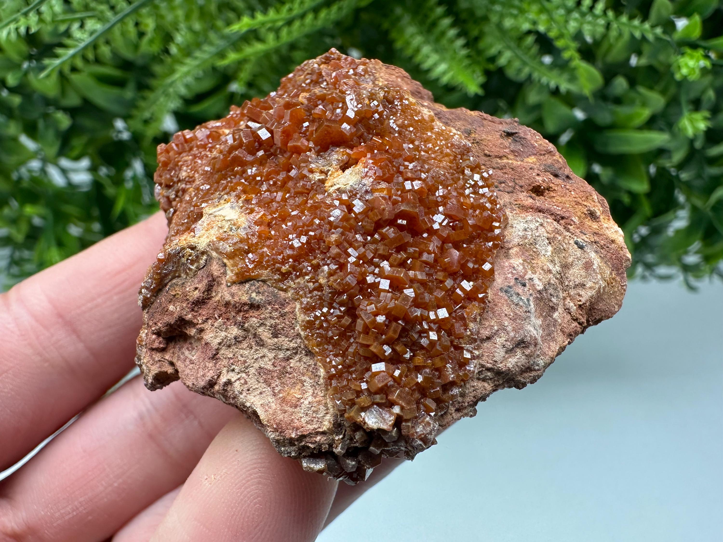 Red Vanadinite on Matrix from Marocco,crystal minerals Speciment cluster Vanadinite crystal Vanadinite Geology Vanadinite cluster minerals