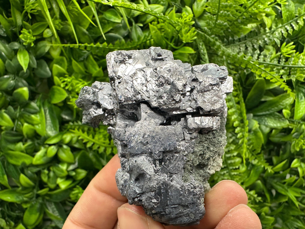 Skeletal Galena Cluster: Natural Mineral Specimen, Home Decor Crystal