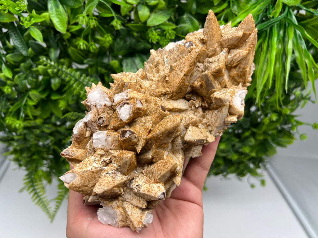 Stunning Brown Rhodochrosite on Calcite,Chalcedony,from Djurcovo mine,Bulgaria,natural collection mineral specimen,home decor crystal,gift