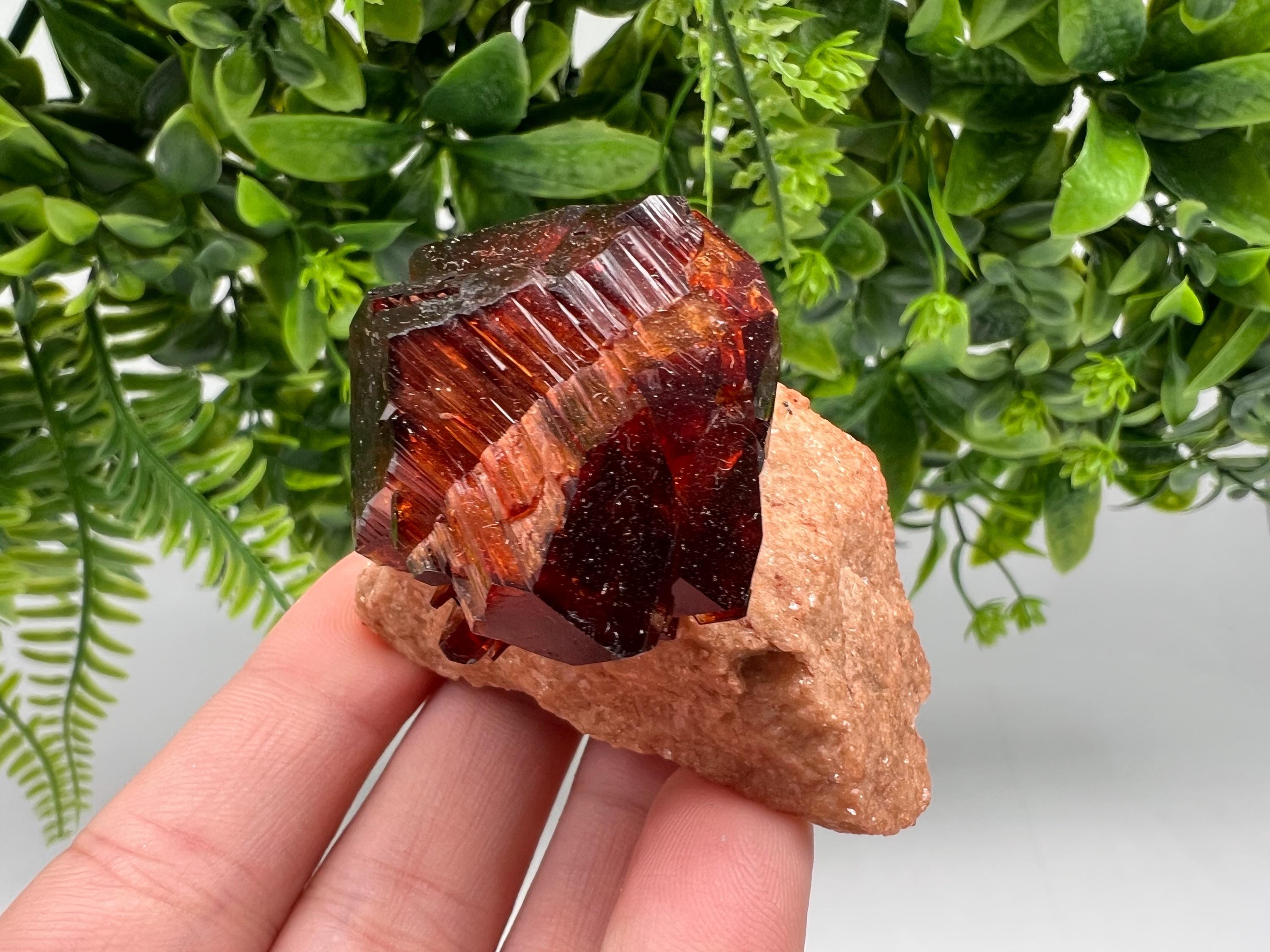 Orange-Brown Arcanite Mineral Specimen, Santa Ana Tin Mine