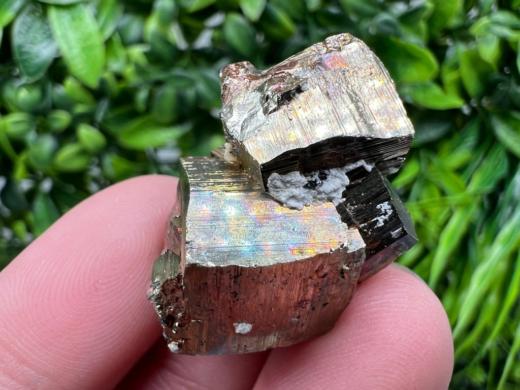 Wonderful Rainbow Pyrite whit Calcite,natural minerals souvenir Crystal,collection stone,rare minerals,home decor,Borieva Bulgaria