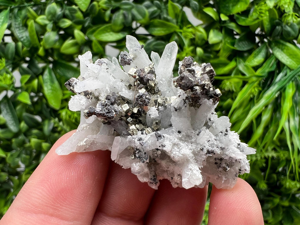 Stunning Pyrite on Quartz,Calcite from Borieva mine,Madan,Bulgaria,natural,collectible mineral specimen,home decor stone,collection crystal