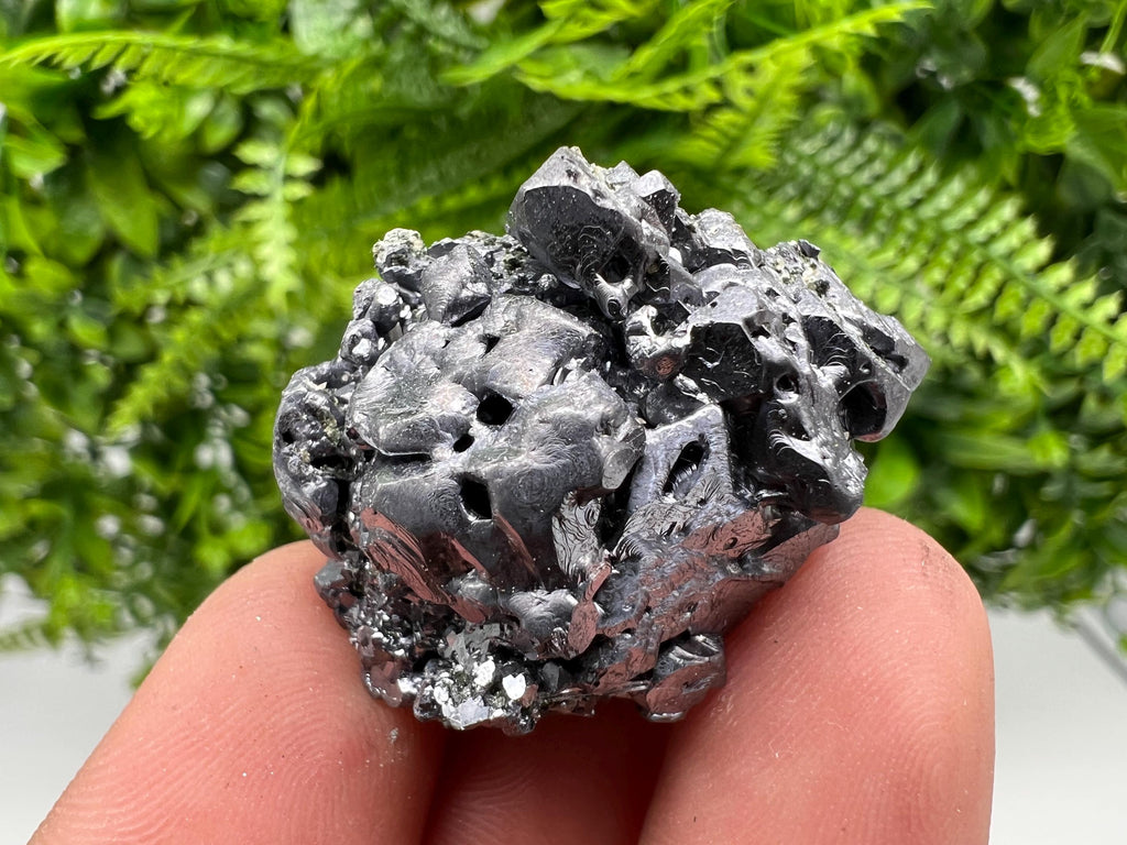 Skeletal Galena on Quartz, Borieva Mine Mineral Specimen