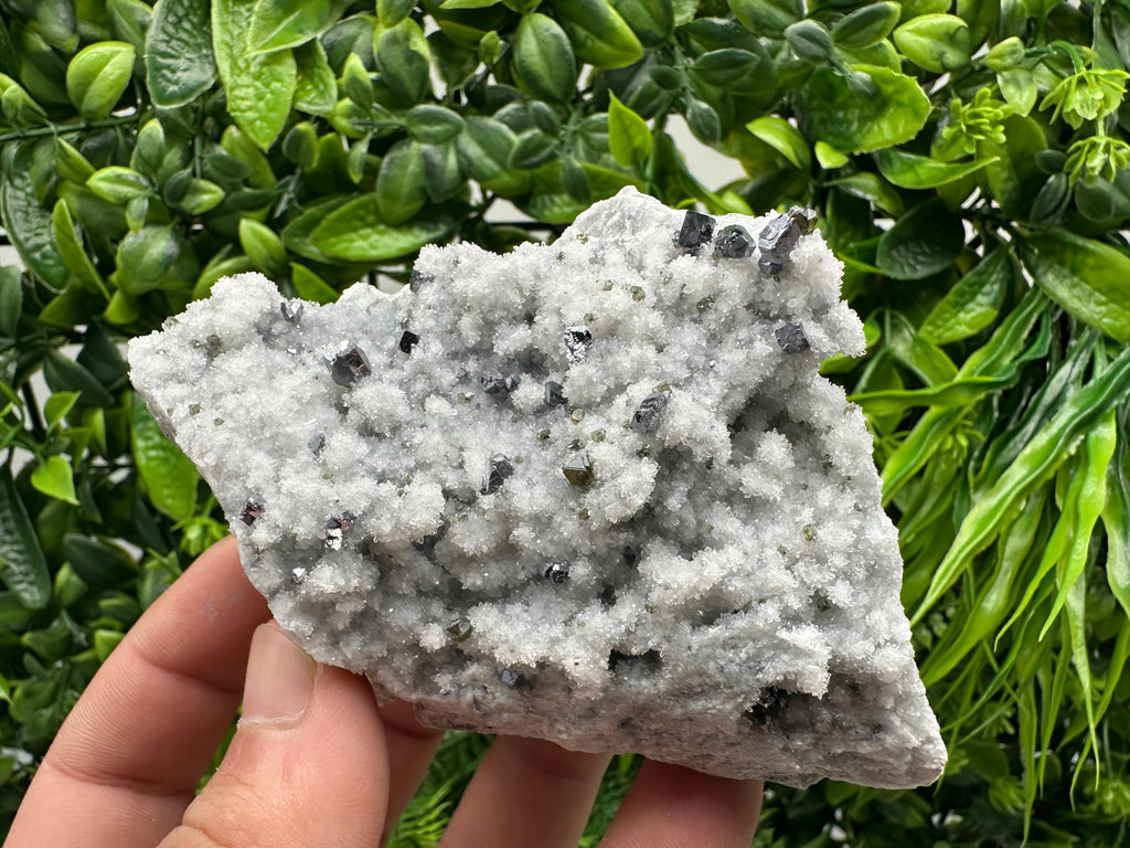 Mirror Galena with Cleiophane on Chalcedony, Madan Bulgaria