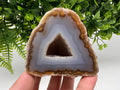 Blue Agate Druzy Geode, Natural Crystal