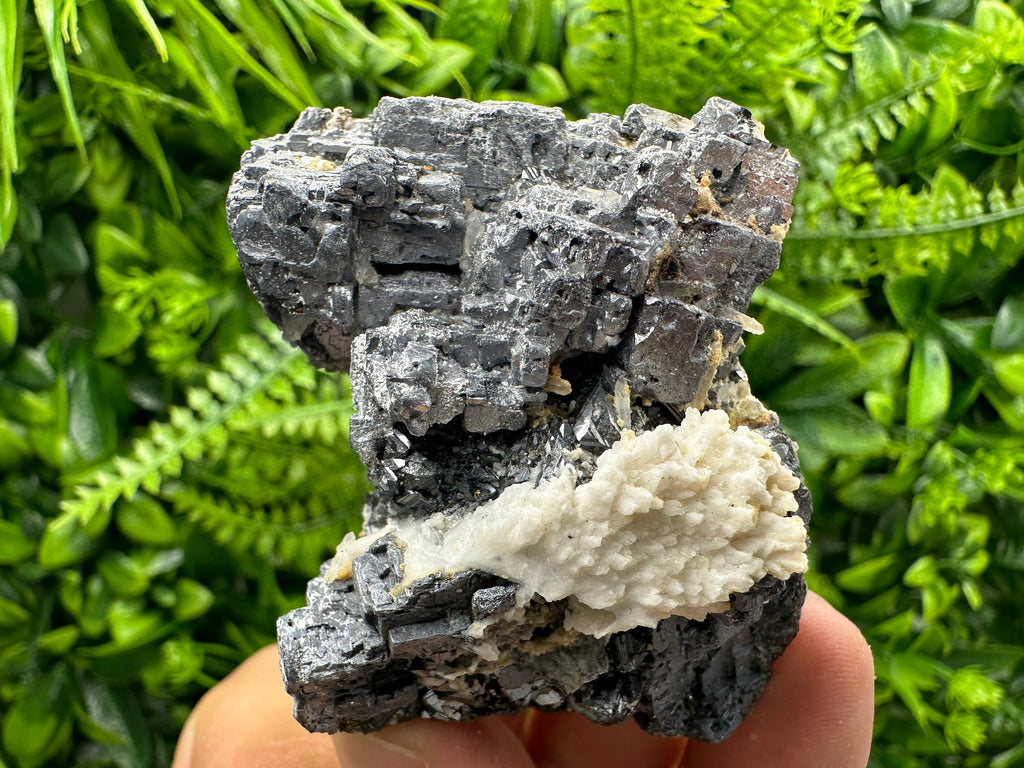 Rare Skeleton Galena Cluster: Natural Crystal Mineral Souvenir