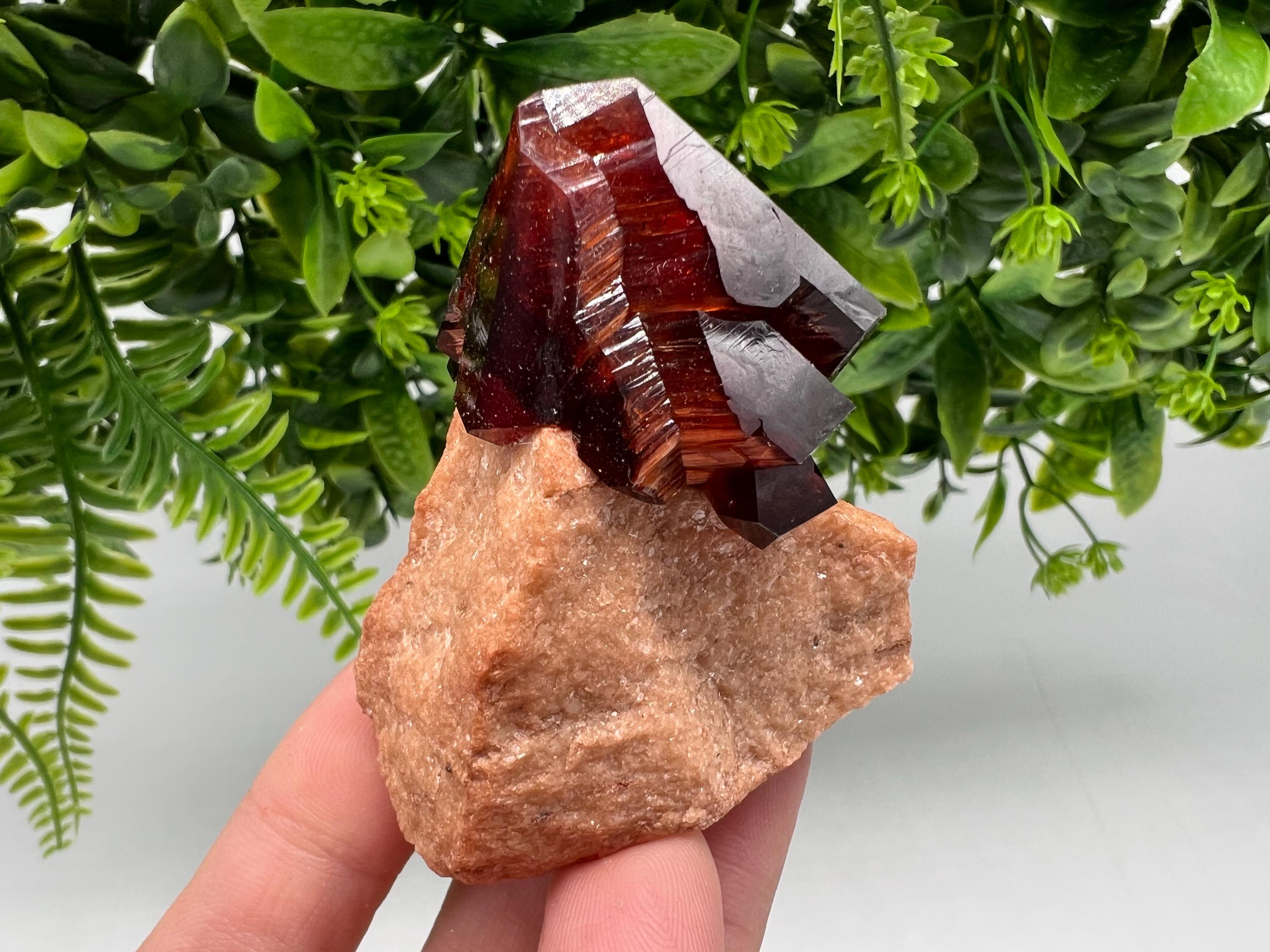 Orange-Brown Arcanite Mineral Specimen, Santa Ana Tin Mine